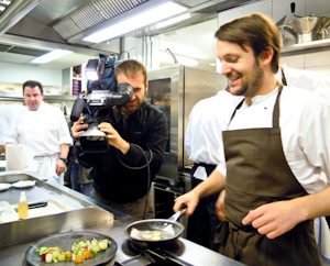 René Redzepi cooking